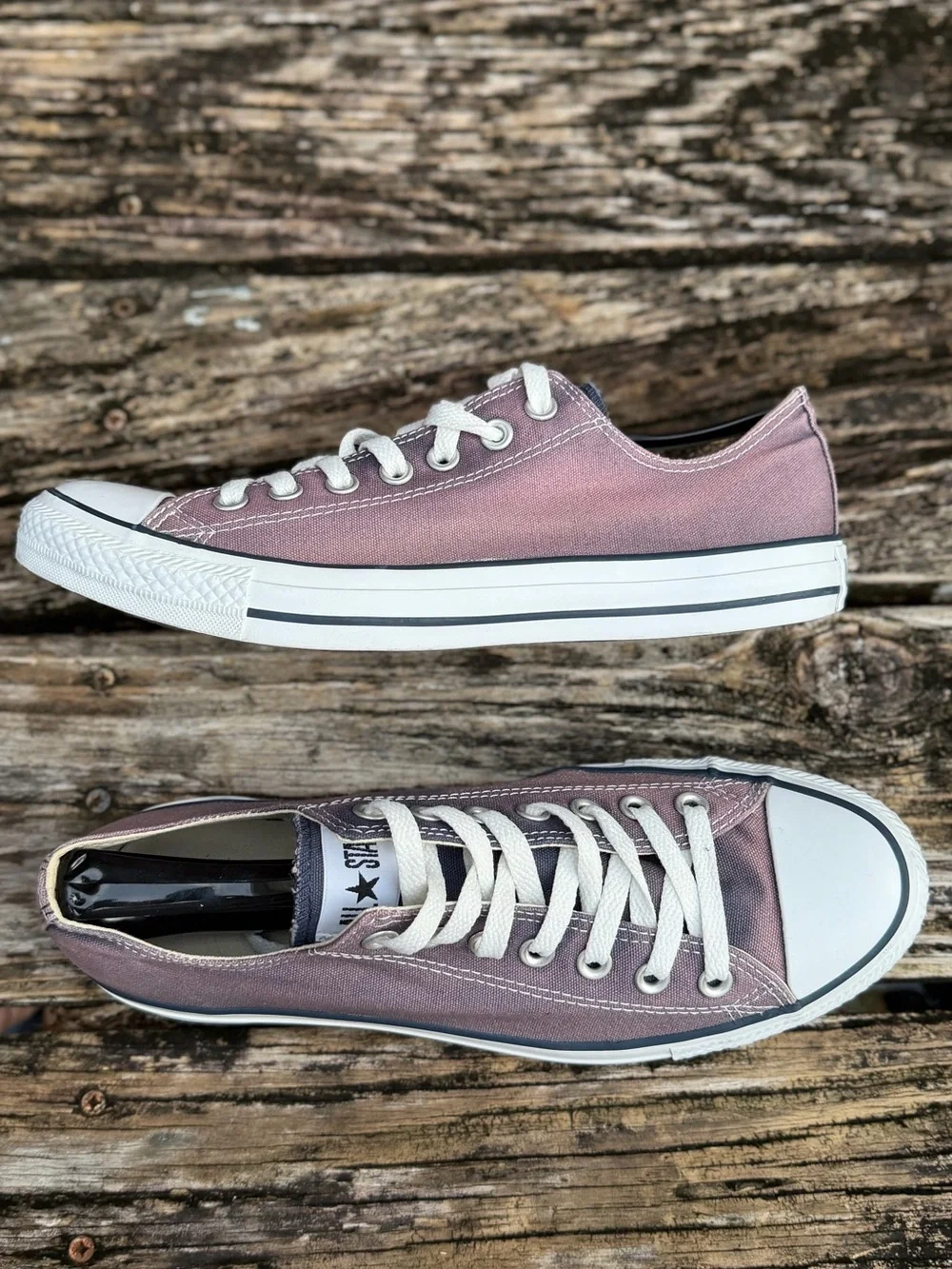 Converse Chuck Taylor All Star Unisex M-9 W-11 Blue Low Top Canvas Sneakers X2 - Picture 8 of 14